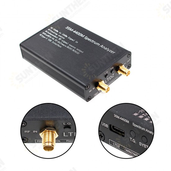 35-4400MHz Spectrum Analyzer Signal Track Source Module RF Frequency Domain Analysis Tool