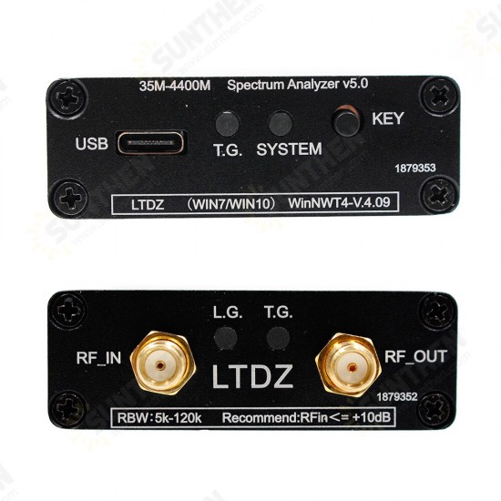 35-4400MHz Spectrum Analyzer Signal Track Source Module RF Frequency Domain Analysis Tool