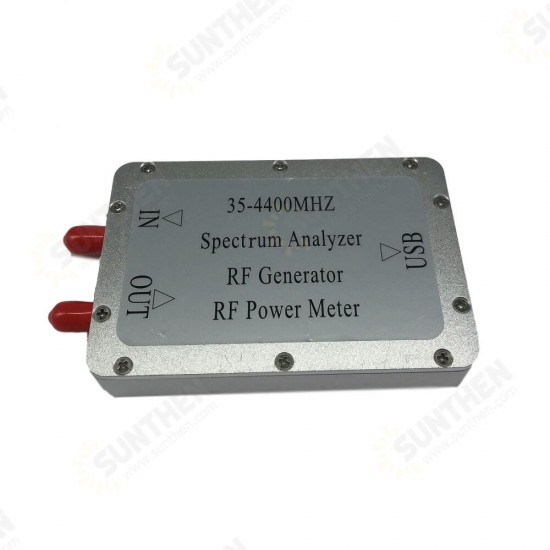 35-4400MHz Spectrum Analyzer with Aluminum Alloy Shell Sweep Signal Source Power Meter with USB Interface