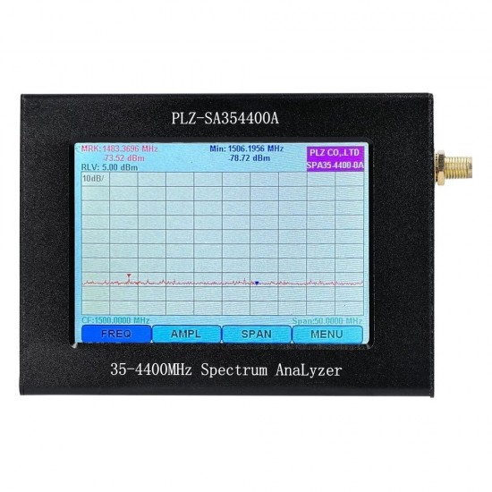 35-4400Mhz LCD Color Display Full Touch Screen Spectrum Network Analyzer Signal-Source Tracking-Source Bandwidth Frequency Analyzer