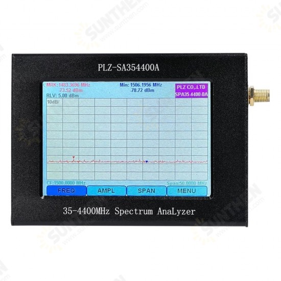 35-4400Mhz LCD Color Display Full Touch Screen Spectrum Network Analyzer Signal-Source Tracking-Source Bandwidth Frequency Analyzer