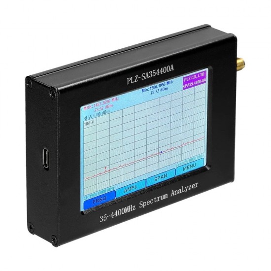 35-4400Mhz LCD Color Display Full Touch Screen Spectrum Network Analyzer Signal-Source Tracking-Source Bandwidth Frequency Analyzer