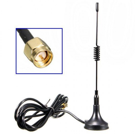 3dbi 433Mhz Antenna 433 MHz antena GSM SMA Male Connector with Magnetic base for Ham Radio Signal Booster Wireless Repeater