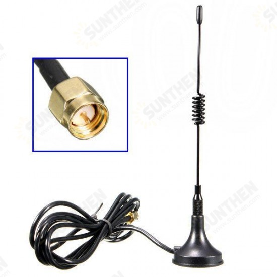 3dbi 433Mhz Antenna 433 MHz antena GSM SMA Male Connector with Magnetic base for Ham Radio Signal Booster Wireless Repeater