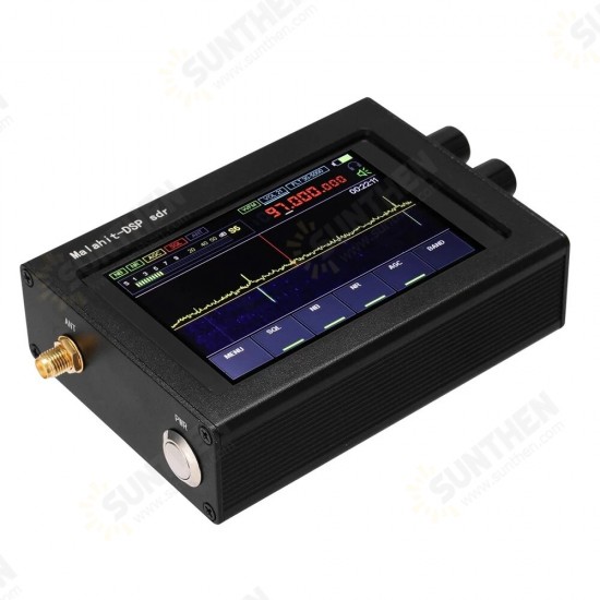 400MHz-2GHz Malachite SDR Radio DSP SDR Receiver 3.5inch Touch Screen AM/SSB/NFM/WFM Analog Modulated