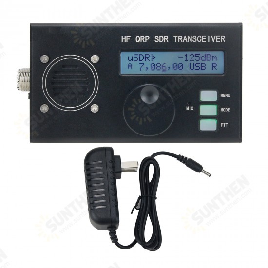 5W Portable uSDX 8 Band SDR All Mode Transceiver USB, LSB, CW, AM, FM HF SSB QRP Transceiver QCX-SSB with Battery