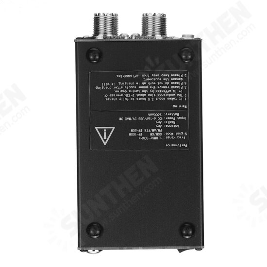 ATU-100 PRO 1.8Mhz-30Mhz OLED Display Automatic Antenna Tuner Built-in Battery for 10W to 100W Shortwave Radio Station