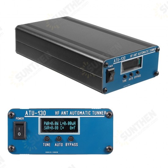 ATU-130 HF ANT 1.9-54MHz 120W Shortwave Automatic Antenna Tuner with Housing Assembled ATU100 ATU-100 Plus