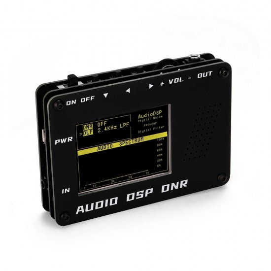 Audio DSP Noise Reducer DNR Digital Filter SSB CW Ham Radio ICO M FT-817 857 897 KX3 FT-818 + Speaker + LED Audio Spectrum