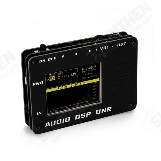 Audio DSP Noise Reducer DNR Digital Filter SSB CW Ham Radio ICO M FT-817 857 897 KX3 FT-818 + Speaker + LED Audio Spectrum