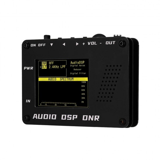 Audio DSP Noise Reducer DNR Digital Filter SSB CW Ham Radio ICO M FT-817 857 897 KX3 FT-818 + Speaker + LED Audio Spectrum