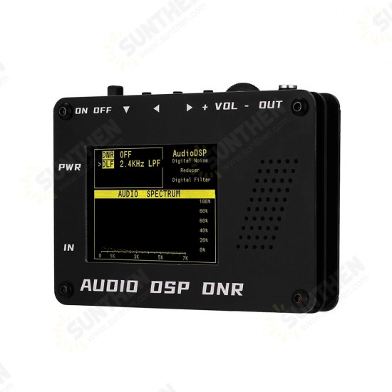 Audio DSP Noise Reducer DNR Digital Filter SSB CW Ham Radio ICO M FT-817 857 897 KX3 FT-818 + Speaker + LED Audio Spectrum