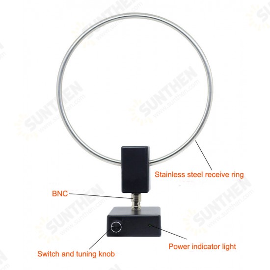 GA-450 GA450 Loop Antenna SDR Short Medium Wave Radio Antenna SW 2.30-30MHz MW 522-1710KHz GA-450 GA450 Loop Antenna SDR Short Medium Wave Radio Antenna SW 2.30-30MHz MW 522-1710KHz