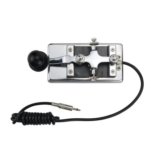 HY-K4 Manual Telegraph Morse Key CW Key Fit Shortwave Radio Morse Code Practices CW Communications