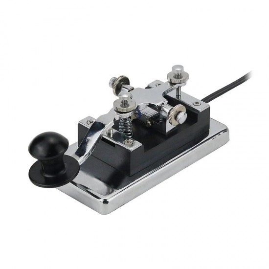 HY-K4 Manual Telegraph Morse Key CW Key Fit Shortwave Radio Morse Code Practices CW Communications