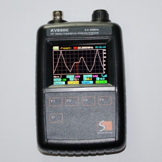 KVE60C HF Vector Impedance Antenna Analyzer for Walkie Talkie Graphical Representation/Ham Radio DIY