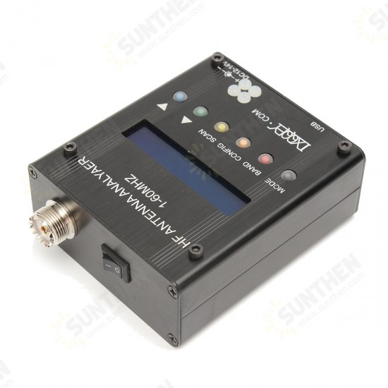 MR300 Digital Shortwave Antenna Analyzer Meter Tester 1-60M For Ham Radio