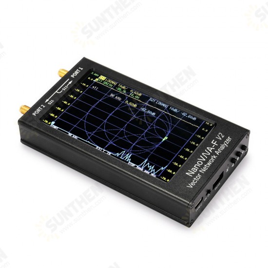 F V2 50kHz-3GHz IPS 4.3Inch LCD Display Vector Network Analyzer S-A-A-2 Antenna Analyzer Short Wave HF VHF UHF