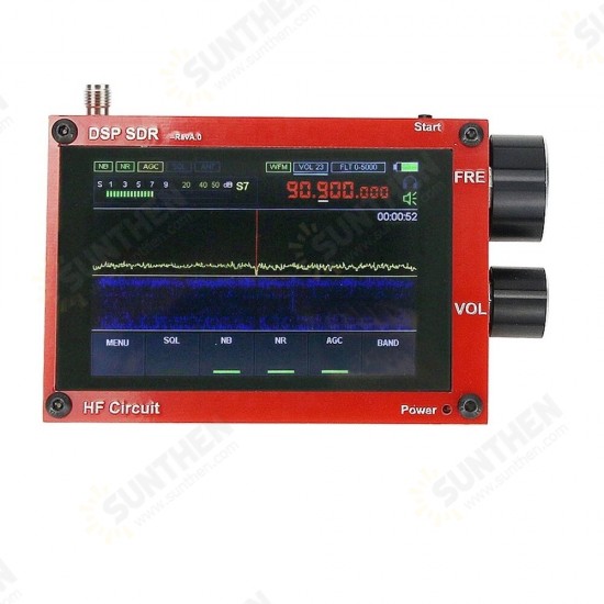 New 50KHz-200MHz Malahit SDR Receiver Malachite DSP Software Defined Radio 3.5inch Display Battery Inside Nice Sound