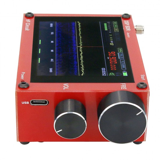 New 50KHz-200MHz Malahit SDR Receiver Malachite DSP Software Defined Radio 3.5inch Display Battery Inside Nice Sound