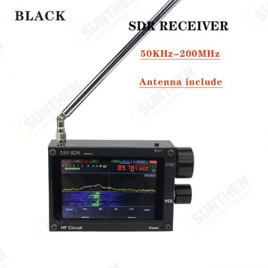 New 50KHz-200MHz Malahit SDR Receiver Malachite DSP Software Defined Radio 3.5inch Display Battery Inside Nice Sound New 50KHz-200MHz Malahit SDR Receiver Malachite DSP Software Defined Radio 3.5inch Display Battery Inside Nice Sound