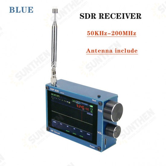 New 50KHz-200MHz Malahit SDR Receiver Malachite DSP Software Defined Radio 3.5inch Display Battery Inside Nice Sound New 50KHz-200MHz Malahit SDR Receiver Malachite DSP Software Defined Radio 3.5inch Display Battery Inside Nice Sound