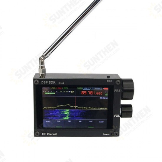 New 50KHz-200MHz Malahit SDR Receiver Malachite DSP Software Defined Radio 3.5inch Display Battery Inside Nice Sound