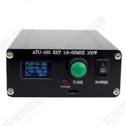 New ATU100 Automatic Antenna Tuner 100W 1.8-55MHz/1.8-30MHz With Battery Inside Assembled For 5-100W Shortwave Radio Stations New ATU100 Automatic Antenna Tuner 100W 1.8-55MHz/1.8-30MHz With Battery Inside Assembled For 5-100W Shortwave Radio Stations
