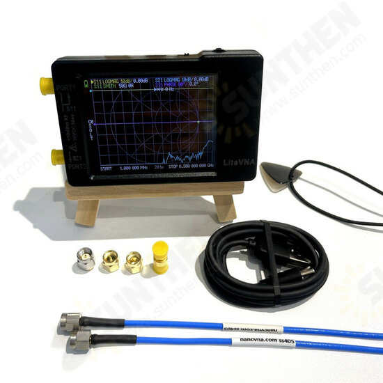 50kHz-6.3GHz LiteVNA 2.8inch/3.95inch Display Vector Network Analyzer HF VHF UHF Antenna