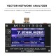 Original MINI1300 Antenna Analyzer with TF Card 4.3 Inch TFT LCD Press 0.1-1300MHz Frequency HF VHF UHF SWR Tester