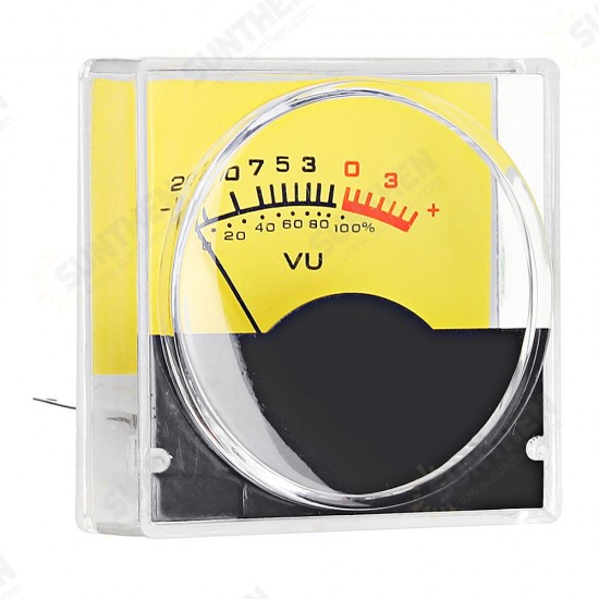 Pointer Meter Amplifier VU Table DB Table Level Meter Pressure Gauge with White LED Backlight