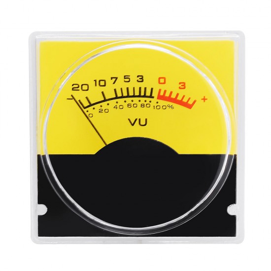 Pointer Meter Amplifier VU Table DB Table Level Meter Pressure Gauge with White LED Backlight
