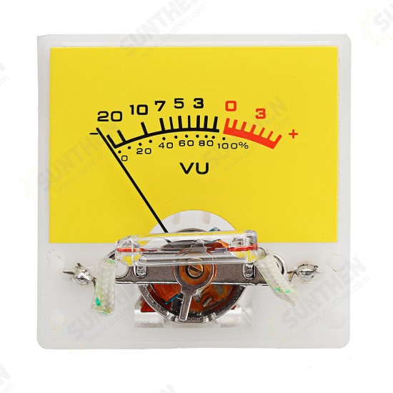 Pointer Meter Amplifier VU Table DB Table Level Meter Pressure Gauge with White LED Backlight