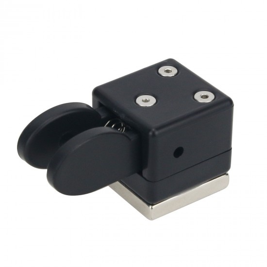 QU-21C Mini Dual Paddle Key Morse Key CW Key Automatic Base Magnetic Adsorption For Shortwave Radio