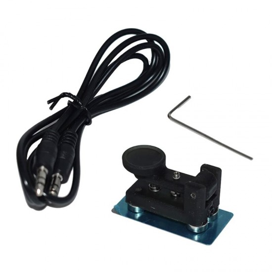 QU-4525 Ultra Portable Manual Electric Key Shortwave Radio CW Morse Code Base Magnetic Adsorption