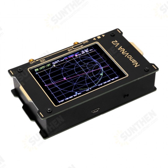 S-A-A-2 NanoVNA V2 50kHz-3GHz 3.2Inch Large Screen 3G Vector Network Analyzer Antenna Analyzer Shortwave HF VHF UHF Measure Duplexer Filte