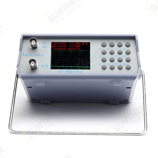 U/V UHF VHF Dual Band Spectrum Analyzer Simple Spectrum Analyzer with w/Tracking Source 136-173MHz / 400-470MHz