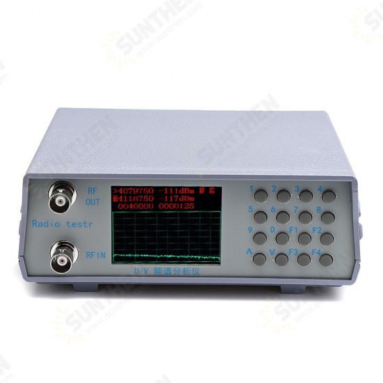 U/V UHF VHF Dual Band Spectrum Analyzer Simple Spectrum Analyzer with w/Tracking Source 136-173MHz / 400-470MHz