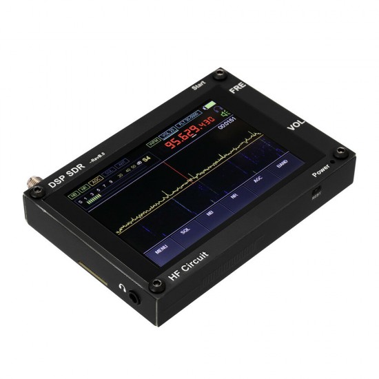 Ultra-thin 50KHz-200MHz Malahit SDR Receiver Malachite DSP Software Defined Radio 3.5inch Display Battery Inside Nice Sound - Black 400MHz~2GHz