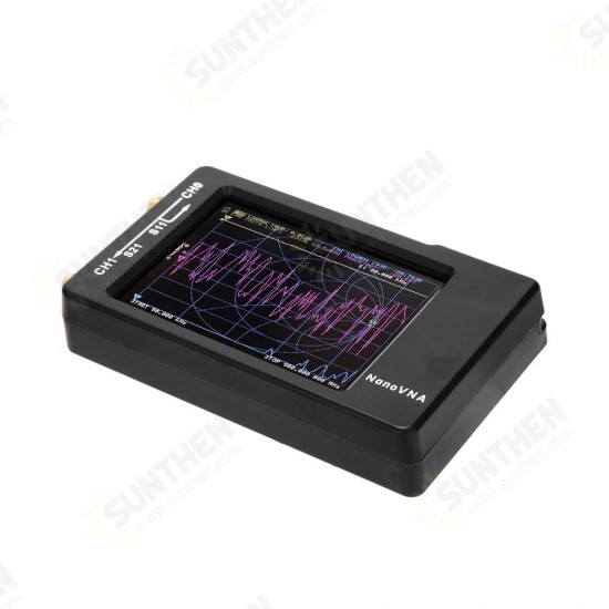 Upgraded NanoVNA Vector Network Analyzer 50KHz-1.5GHZ Digital Touching Screen Shortwave MF HF VHF UHF Antenna Analyzer with Battery