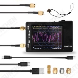 Upgraded NanoVNA Vector Network Analyzer 50KHz-1.5GHZ Digital Touching Screen Shortwave MF HF VHF UHF Antenna Analyzer with Battery Upgraded NanoVNA Vector Network Analyzer 50KHz-1.5GHZ Digital Touching Screen Shortwave MF HF VHF UHF Antenna Analyzer with Battery