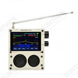 V1.10B 50KHz - 2GHZ Malachite SDR Radio Built-in Expansion Board Malahit DSP SDR Receiver AM/SSB/NFM/WFM+Speaker+Battery +Metal Case+Expansion Board V1.10B 50KHz - 2GHZ Malachite SDR Radio Built-in Expansion Board Malahit DSP SDR Receiver AM/SSB/NFM/WFM+Speaker+Battery +Metal Case+Expansion Board