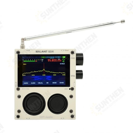 V1.10B 50KHz - 2GHZ Malachite SDR Radio Built-in Expansion Board Malahit DSP SDR Receiver AM/SSB/NFM/WFM+Speaker+Battery +Metal Case+Expansion Board V1.10B 50KHz - 2GHZ Malachite SDR Radio Built-in Expansion Board Malahit DSP SDR Receiver AM/SSB/NFM/WFM+Speaker+Battery +Metal Case+Expansion Board