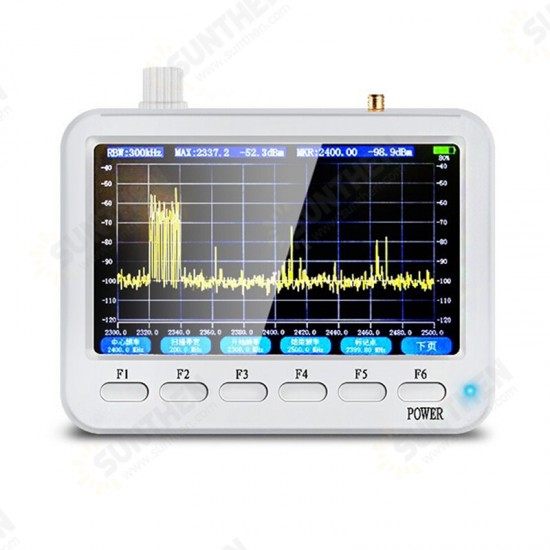 XT-127 Portable Spectrum Analyzer Signal Frequency Measuring Instrument 10-2700MHz WIFI Radio RFID Radiation Monitoring