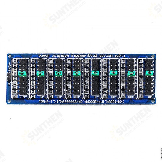 0.1R-9999999R Programmable Resistor Resistance Board Eight Decade 0.1R Accuracy 1% 1/2 Watt Module Board