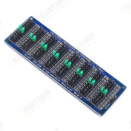 0.1R-9999999R Programmable Resistor Resistance Board Eight Decade 0.1R Accuracy 1% 1/2 Watt Module Board