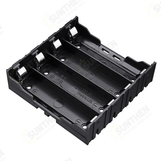 10pcs 4 Slots 18650 Battery Holder Plastic Case Storage Box for 4*3.7V 18650 Lithium Battery with 8Pin