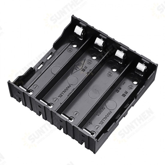 10pcs 4 Slots 18650 Battery Holder Plastic Case Storage Box for 4*3.7V 18650 Lithium Battery with 8Pin