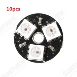 10pcs CJMCU-3bit WS2812 RGB LED Full Color Drive LED Light Circular Development Board 10pcs CJMCU-3bit WS2812 RGB LED Full Color Drive LED Light Circular Development Board