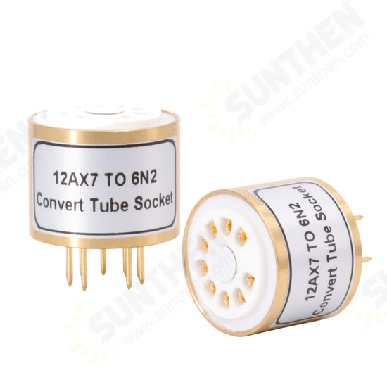 12AX7 12AU7 ECC82 ECC83 TO 6N2 6N1 6N6 6922 ECC88 E88CC DIY Audio Amplifier Vacuum Tube Convert Socket Adapter HIFI